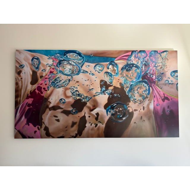 One of Eric's favorites, Ephemera II, has been printed on Aluminum and signed by the artist himself. Frame is silver...