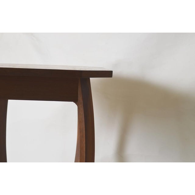 Wood Art Deco Table in Oak with Curved Legs, 1930s For Sale - Image 7 of 12