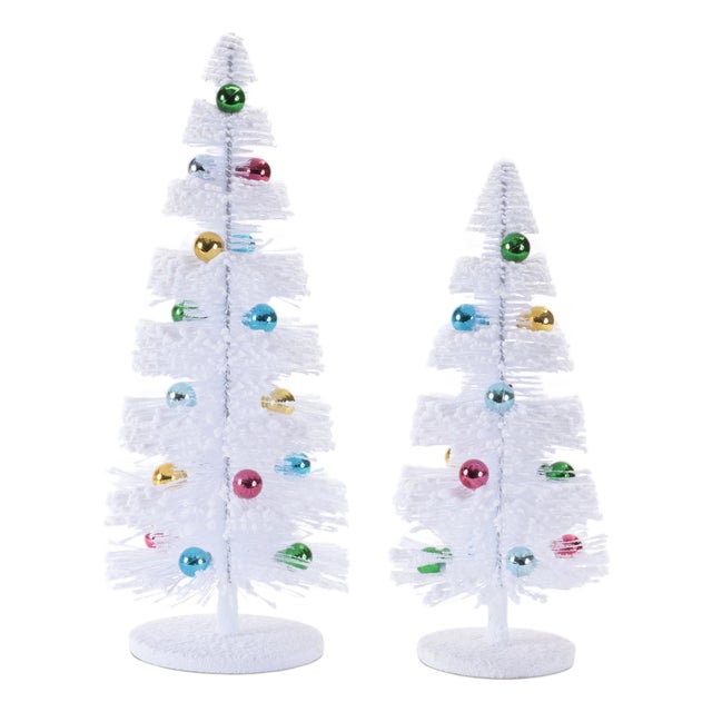 Mini Ornament Christmas Tree (Set of 2) For Sale