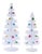 Mini Ornament Christmas Tree (Set of 2) For Sale