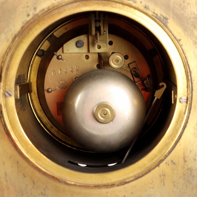 Half Xix Century Gilded Bronze Eclectic Table Clock For Sale - Image 9 of 15