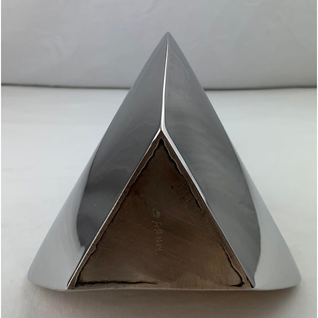 Polished Chrome Plated Steel "Biomorphic" Vases- Set of 2 For Sale In Los Angeles - Image 6 of 11