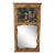 French Louis XV Trumeau Style Gold Mirror For Sale