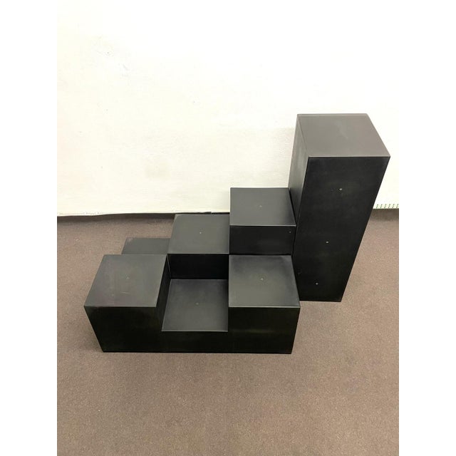 Black Vintage Gli Scacchi Modular Elements by Mario Bellini for C&B Italia, 1971, Set of 3 For Sale - Image 8 of 10