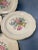 Mid-Century Modern 1920s Stetson Floral Center With Gold Trim Dinner Plates- Set of 4 For Sale - Image 3 of 9