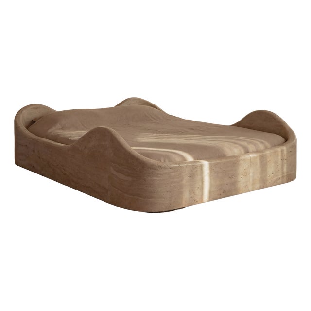 Undra Sculptural Stone Freestanding Bed by My Habitat Design For Sale