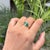 Contemporary 1.34ct Natural Heart Emerald & Diamond Proposal Ring in 14k Yellow Gold Size 8 For Sale - Image 3 of 18