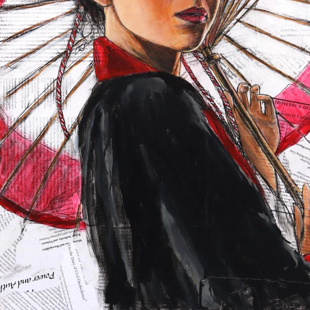 "Methods of Persuasion" Contemporary Abstract Figurative Mixed-Media Painting by Robert Lebsack For Sale - Image 4 of 8