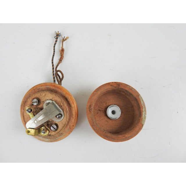 Antique Pine Wood Doorbell Buzzer Cover For Sale - Image 4 of 5