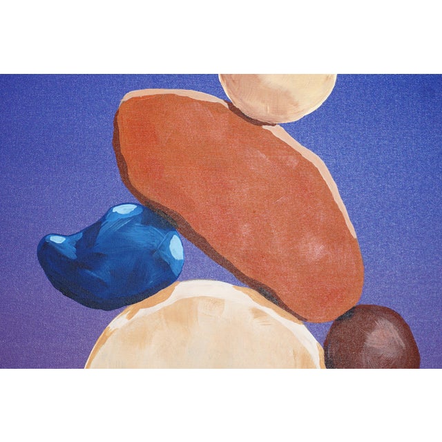 Contemporary 2026, Kinetic Sculpture of Terra Cota Totem, Acrylic Paint on Canvas, Organic Modern Shapes on Earth Tones by Ryan Rivadeneyra For Sale - Image 3 of 8