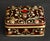 Vintage Two's Company Jeweled Enamel Trinket Box Burgundy Red Victorian Ornate For Sale In Philadelphia - Image 6 of 16