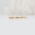 Metal Open Band Ring With Bezel Diamond Accents in Solid 14k Gold | Stackable Band, Size 6.75 For Sale - Image 7 of 9