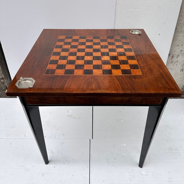 Louis XVI Gaming Table in Wood, France, 1930s For Sale - Image 17 of 18