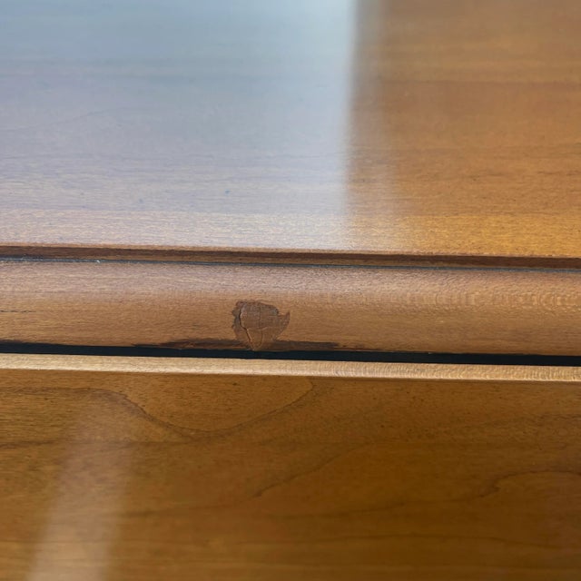 Vintage Thomasville Bay Colony Collection Traditional Solid Cherry Drop Leaf Gate Leg Extension Dining Table For Sale - Image 12 of 12