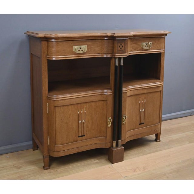 Vintage Art Deco Oak Buffet, 1930 For Sale - Image 4 of 18