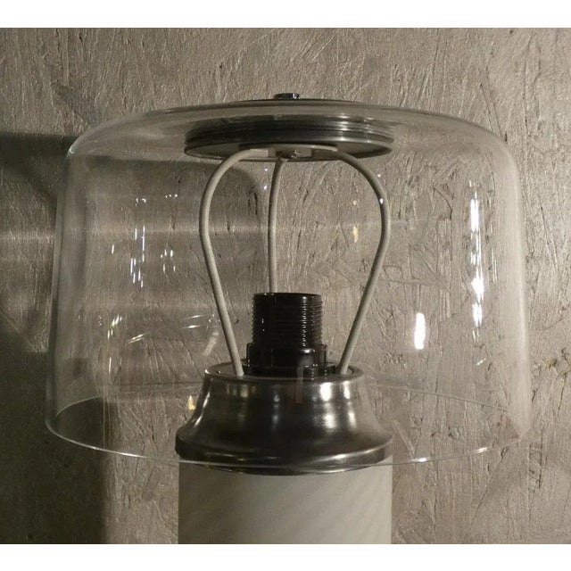 Table Lamp with Transparent Lampshade, 1980s For Sale - Image 3 of 9