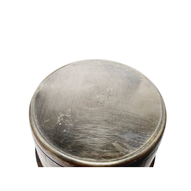 Metal Art Deco Butter Bowl, Belgium, 1950s For Sale - Image 7 of 14