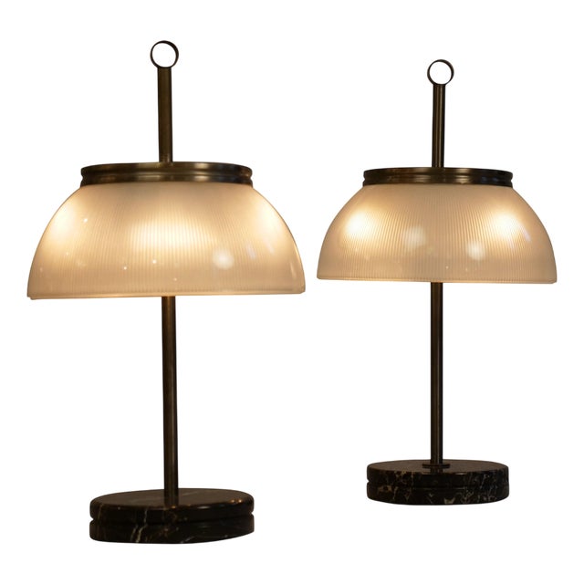 Alfa Table Lights attributed to Sergio Mazza for Artemide, 1960s, Set of 2 For Sale