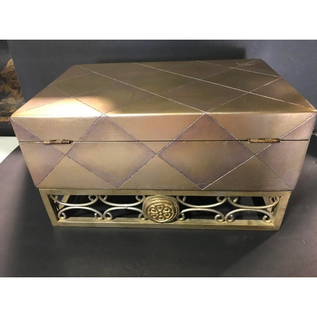 Wood 1980s Vintage Decorative Box For Sale - Image 7 of 11