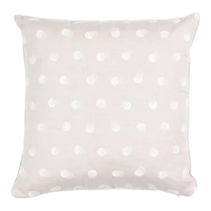 Schumacher Taylor Embroidery 16" Pillow in Ivory on Natural