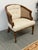 French Louis XVI Style Cane Barrel-Back Bergère Armchair, Vintage For Sale - Image 12 of 12