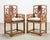 Pair of Chinese Ming Style Scholar's Armchairs With Marble Inset For Sale - Image 4 of 18
