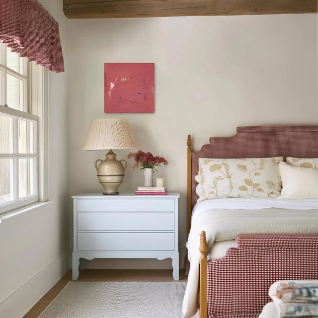 Textile I Prefer the Lights Off - Abstract Dusty Rose Tone Textural Painting on Canvas Original Artwork by Taylour Martin For Sale - Image 7 of 9