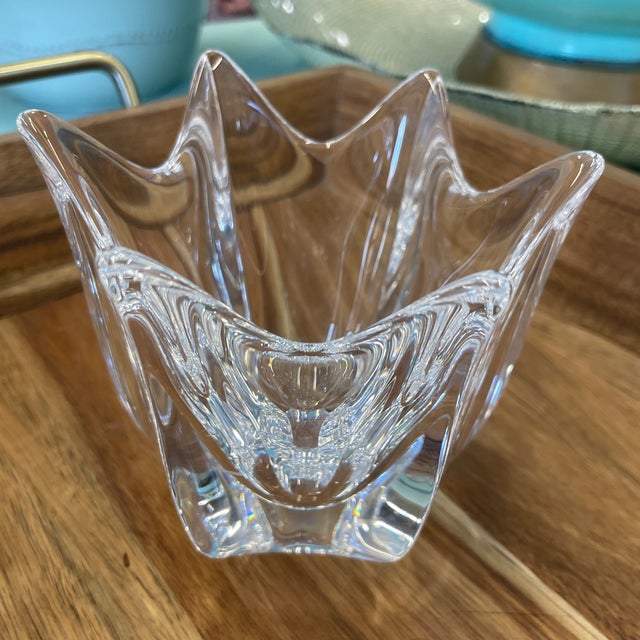 Transparent Orrefors Corona Mini Vase by Lars Hellsten For Sale - Image 8 of 8