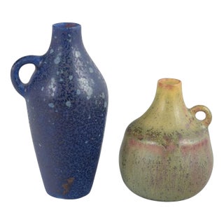 Miniature Stoneware Pitchers by Carl-Harry Stålhane for Rörstrand, 1950s, Set of 2 For Sale