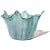 Murano Vintage Fratelli Toso Murano Large Ribbons Italian Art Glass Sculptural Fazzoletto Flower Vase Centerpiece Bowl For Sale - Image 4 of 11