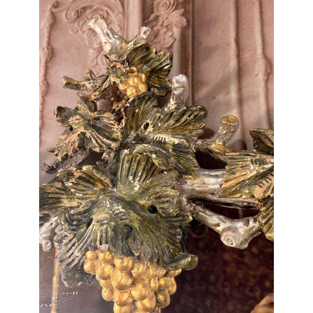Pair of Italian Baroque Wall Mirrors, Hand-Carved Wood, Circa 1960s For Sale - Image 14 of 16