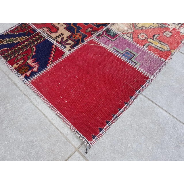 Textile Ethnic Vintage Anatolian Carpet For Sale - Image 7 of 10