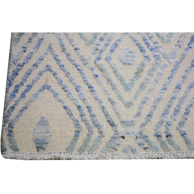 2010s Moroccan Sheba Hand Knotted Wool Rug, 9'9x13'9 For Sale - Image 5 of 5