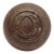Antique Bronze Emblematic O Entry Door Knob For Sale