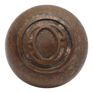 Antique Bronze Emblematic O Entry Door Knob