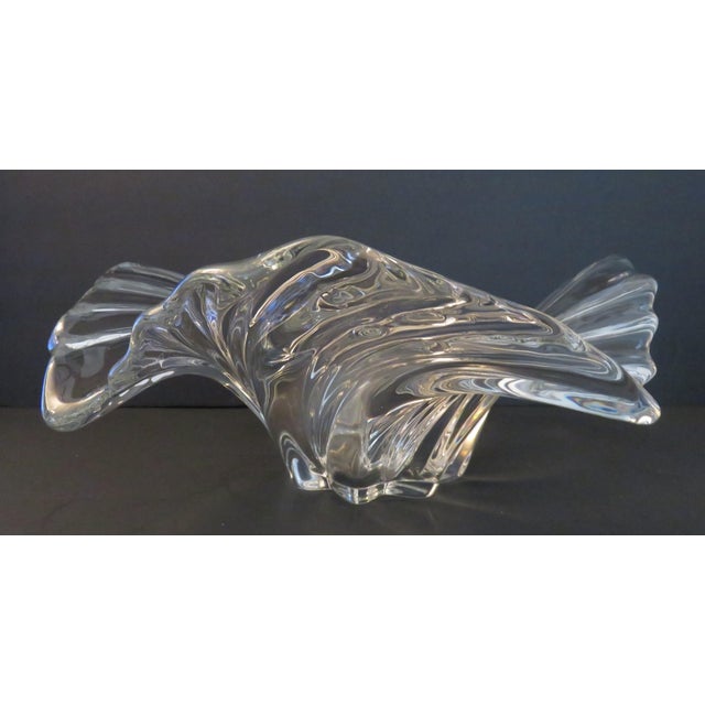 Art Nouveau Mikasa Belle Epoque Large Heavy Crystal 12" Centerpiece Bowl VTG For Sale - Image 3 of 16