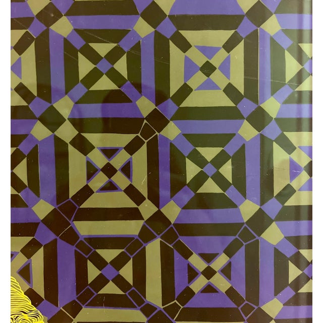 Lights Danièle Akmen Signed Serigraph “Woman With Flower” For Sale - Image 7 of 9