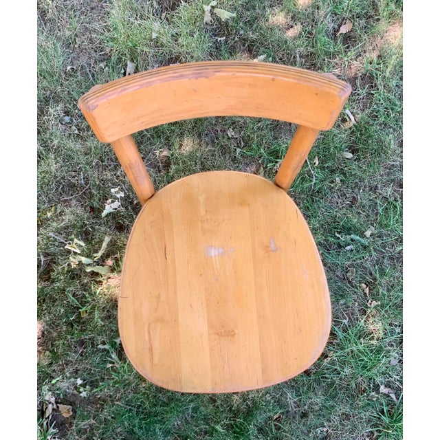 Curly Maple Bentwood Bistro Stool by Thonet From the 1960s For Sale In Sacramento - Image 6 of 11