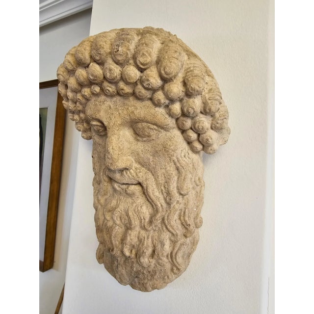 1950s Greek God Face in Terracotta, 1950s For Sale - Image 5 of 13