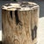 Stone Side Table in Petrified Wood with Black Spots, 1980s For Sale - Image 7 of 18