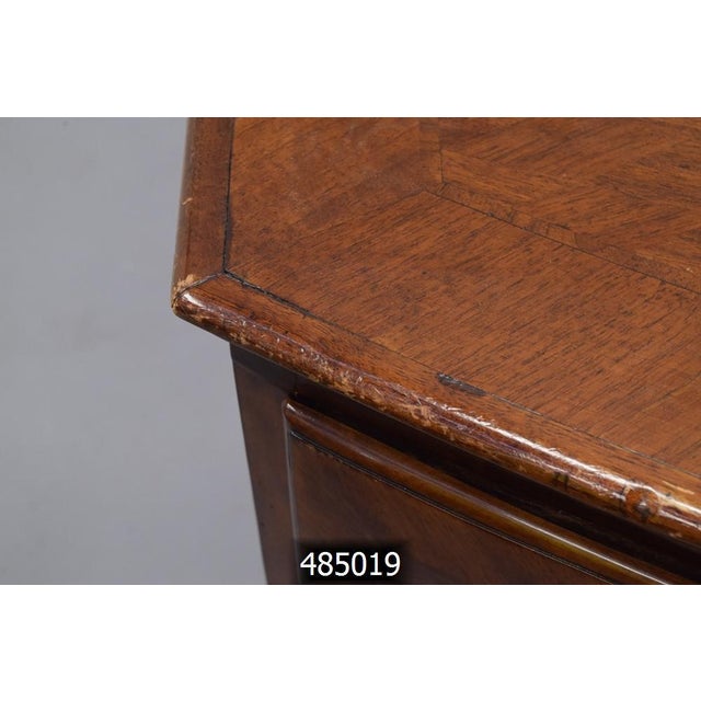 Vintage Bow Front Demilune Credenza, Key Included For Sale - Image 14 of 16