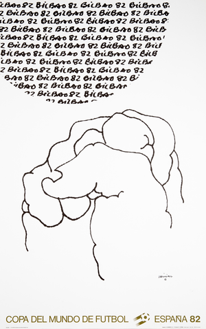 World Cup Lithograph Poster after Eduardo Chillida, 1982