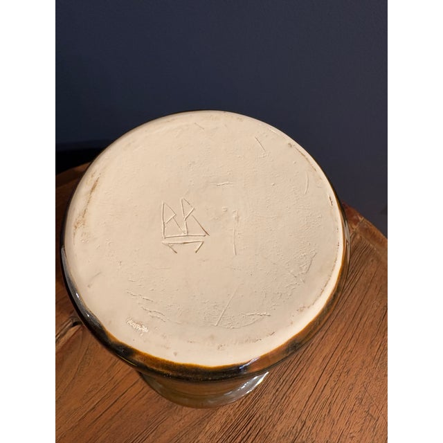 1970s Barbara Beck Handmade Clay Vase - Initialed For Sale - Image 5 of 5