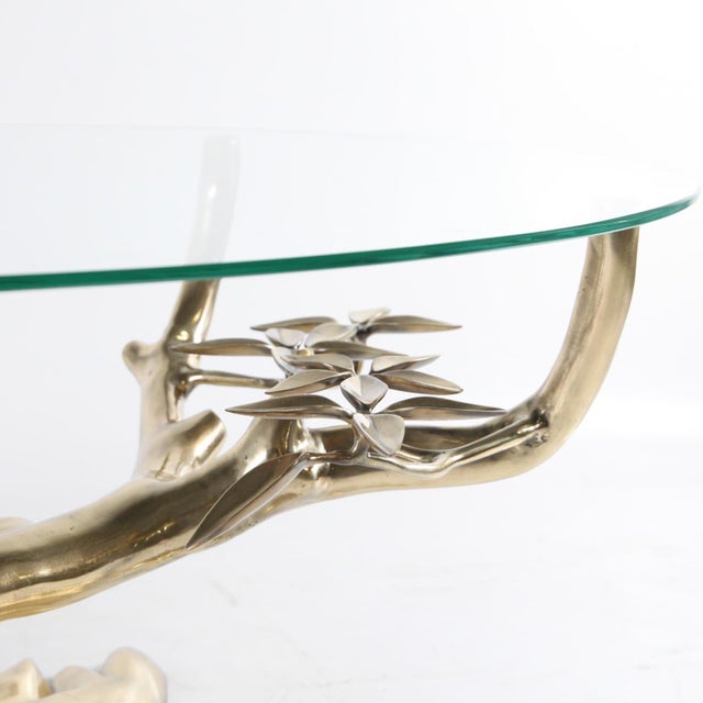 Gold Bonsaï Coffee Table in Brass For Sale - Image 8 of 11