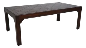 Baker Oak Dining Table With Two Leaves