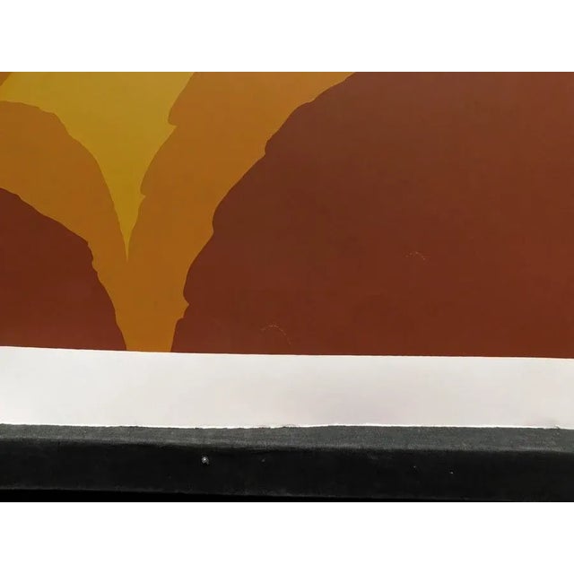 Impressionist 1970s Jim Boutwell "Untitled" Hand Signed Abstract Serigraph Print For Sale - Image 3 of 6