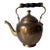 Vintage Brass Tea Pot With Wooden Handle For Sale