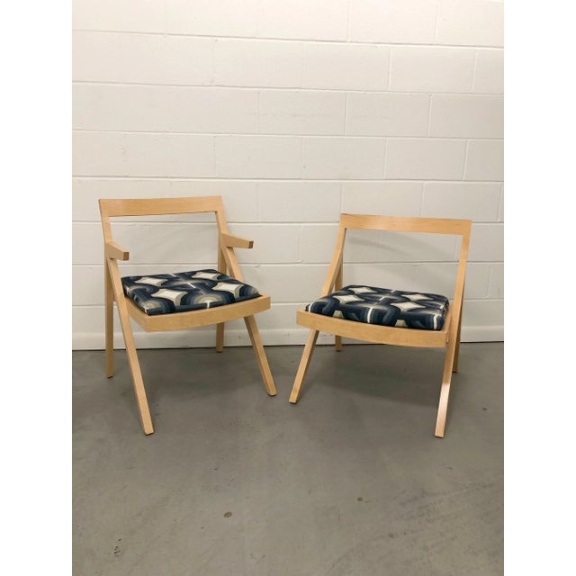 Minimalist Modern Custom Side Chairs - a Pair For Sale - Image 9 of 9