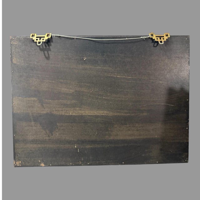 Antique Chinese Famille Rose Hand Painted Scenic Porcelain Plaque With People For Sale - Image 6 of 8