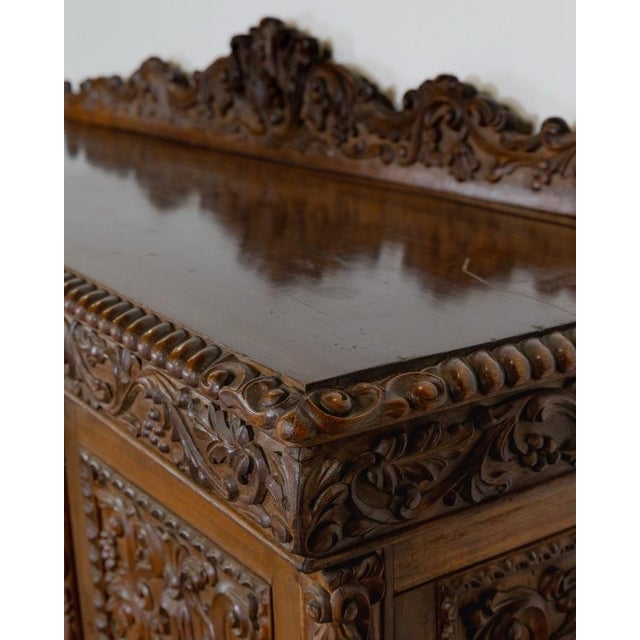 Jacobean Carved Buffet Sideboard For Sale - Image 10 of 12